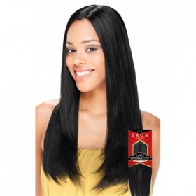 SAGA REMY HAIR 100% HUMAN HAIR LACE INVISIBLE PART WEAVING CLOSURE 10"